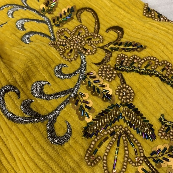 Free people Bali Rhapsody Embellished Corduroy Shorts NWOT size 2 - Picture 7 of 8